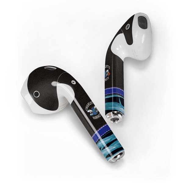 Skinit Decal Audio Skin Compatible with Apple AirPods - Officially Licensed NBA Charlotte Hornets Retro Palms Design