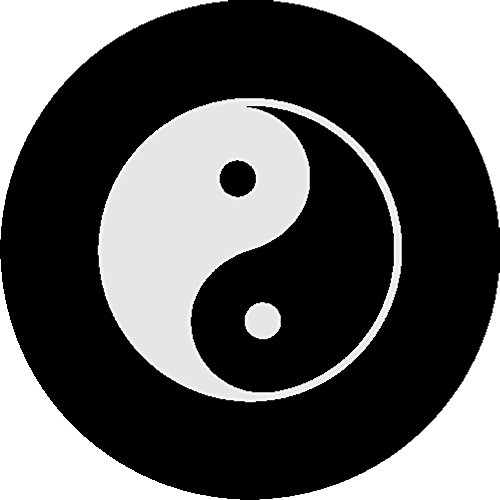 CustomGrafixTireCovers™ White Yin Yang Spare Tire Cover 35