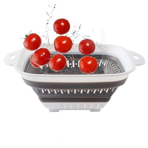 Colador plegable para cocina | colador plegable | Cesta colador para restaurante hogar escurreplatos para pasta, patatas