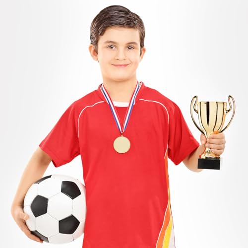 PATIKIL Preisverleihung Halsbänder mit Schnappclips, 12 Stück Polyester Gestreifte Medaillenbänder für Wettbewerbe Sporttreffen Sportparty, Schwarz