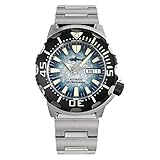 Heimdallr Watches for Men, NH36A Automatic Wristwatch 200M Diving Watch Sapphire Crystal Luminous Mens Watch with 316L Stainless Steel Bracelet(V2-Blue Black)