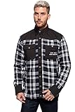 King Kerosin Herren Adventure Gear Outdoor Funktionshemd | Karo Hemd | Funktionsjacke | Softshell Innenfutter Lone Wolf