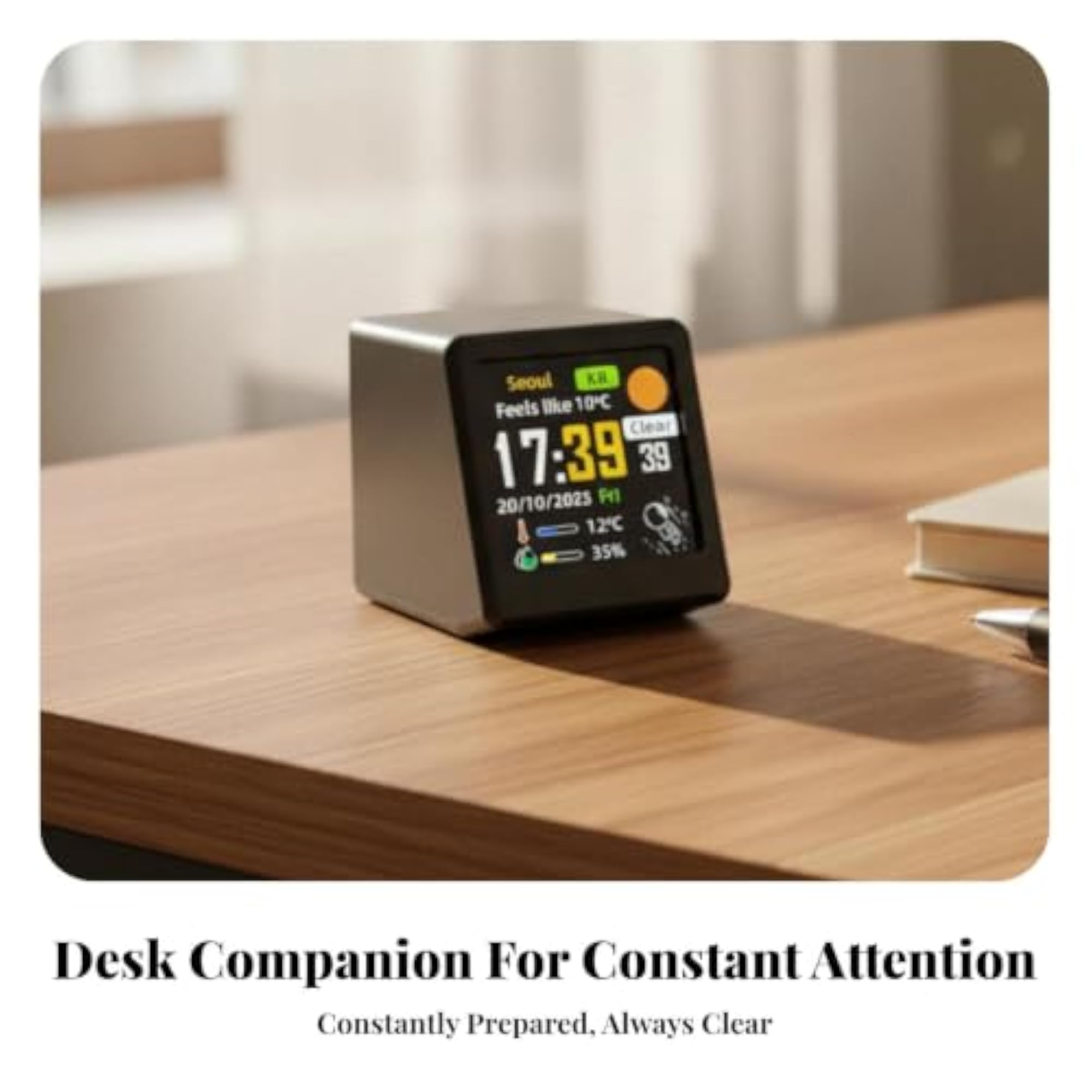 Temperature Intelligent Clock, Orange