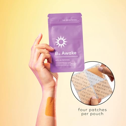 The Good Patch B12 Awake Patch, Natural Patch with Caffeine, B12, and Green Tea Extract, Plant Powered Wearable Wellness (8 Total Patches) - Image 6