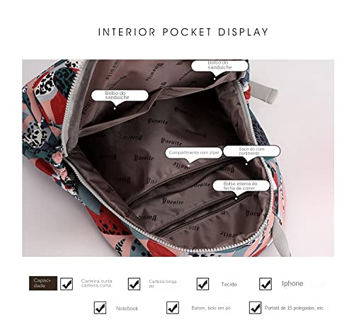 NUTOT mochila feminina Mochila Impermeável Feminina Escolar Moda,Mochilas Para Notebook 2022 novo es