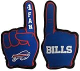 Pets First NFL Buffalo Bills #1 Fan Toy for Dogs & Cats. Best Tough PET Toy with Inner Squeaker,...