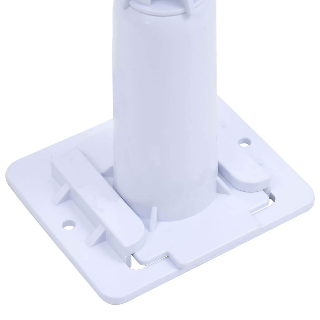 vidaXL Rullo di Copertura per Piscina con Base in Plastica