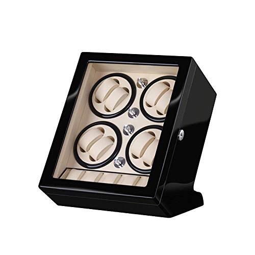 Expositor de relojes automáticos con protección de mecanismos y almacenamiento inferior