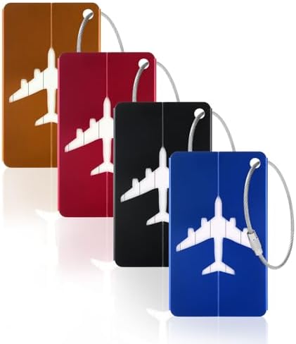 Vicloon 4 Pcs Luggage Tag, Luggage Labels Travel S…