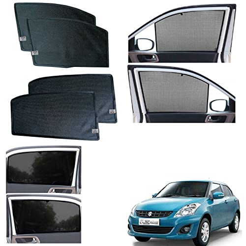 Image of WolkomHome car Fix Curtain Window Shades Half Curtains Sunshade for Swift Dzire Type-2