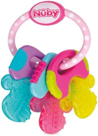 Nuby IcyBite - Anneau de Dentition pour Bébé avec Gel Réfrigérant...