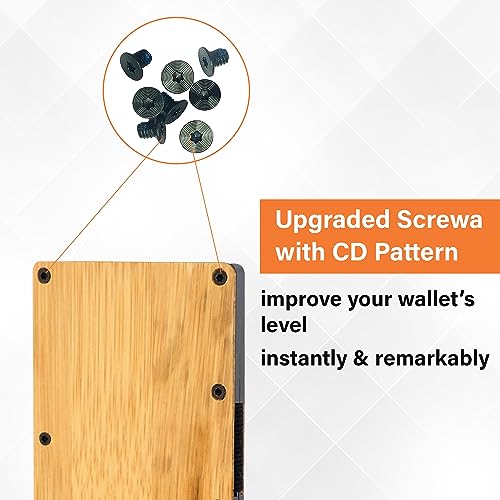 RFID Metal Wallet Repair Kit: Replacement Screws Set, Credit card holder screw set,enhance your Wallet's functionality with durable wallet replacement Parts3