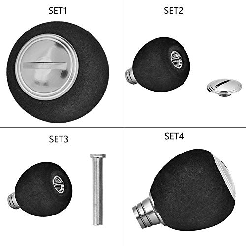 Foto von OKBY Bite Alarms Fischzubehör -Led Fishing Elektronischer Alarmfinder Sound Indicator Stick (Farbe: Schwarz) Griffrolle Wechsel Power Knob Köder Casting Spinning Reels