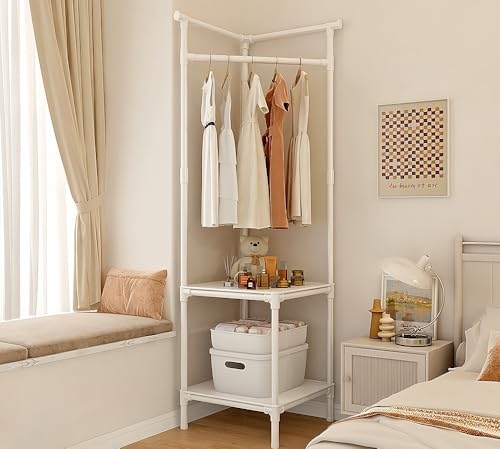 Nanyer ハンガーラック 金属製 衣装ラック 衣類 ポールハンガー 衣類収納 ハンガー コートハンガー コート掛け スタンド かばんかけ スタンドハンガー 落ちにくい 倒れにくい土台 コート掛け 玄関 寝室 服掛けるスタンド 一人暮らし シンプル イン