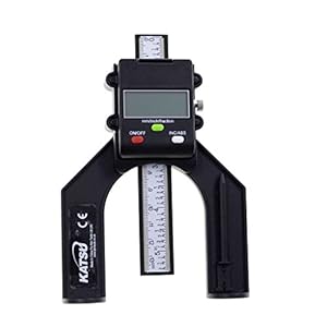 KATSU digitale dieptemeter 0-80 mm digitaal hoogtediepte meetgereedschap voor grastrimmer router houtbewerking frezen…
