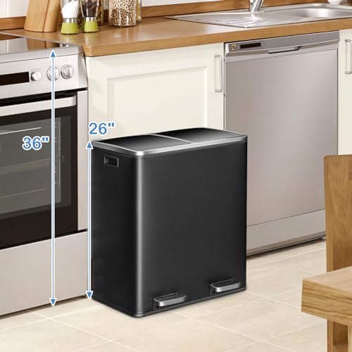 Caneca Doble Goplus 60 Litros Acero Inoxidable Pedal miniatura 2