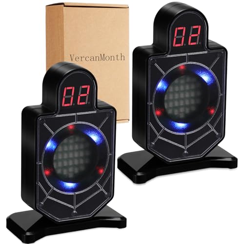 VercanMonth 2 Pcs Dry Fire Laser Training System Portable Trainer and Counting Laser Targets for Dry Fire Shooting Practice(Rectangular Style)