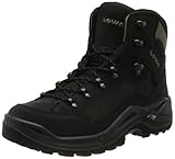 absolut wasserdicht Lowa Herren Renegade GTX Mid Wanderstiefel, Schwarz, 49.5 EU