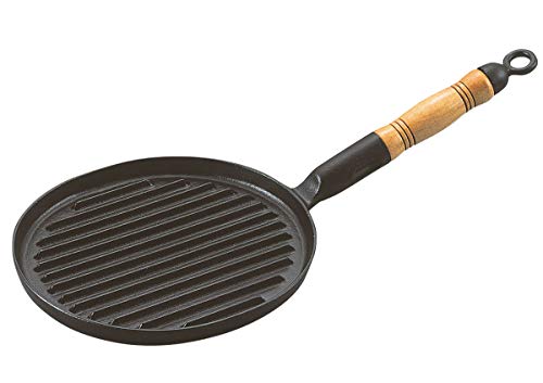 ??? Asahi AST33 Cast Iron Grilled Steak Pan, Cast Iron, China