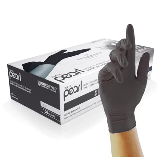Unigloves Black Pearl Nitrile Gloves