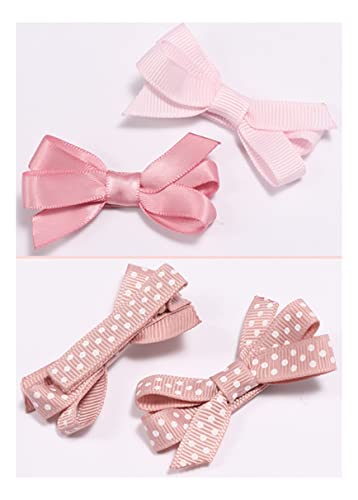 2'' Hair Bow Grosgrain Ribbon Hair Bows Clips for Toddlers Little Girls 6 pcs (set 01) - Image 4