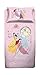 Princess, Lenzuolo Letto Singolo, Completo Letto Singolo Disney, Lenzuolo Sopra, Lenzuolo Con Angoli, Federa, Rosa, Disney, 100% Cotone, Prodotto Ufficiale immagine