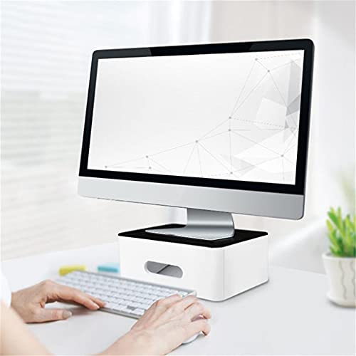Support de moniteur de bureau multifonction avec rangement ABS