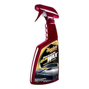 Meguiar’s Quik Wax – Easy-to-Use Spray Wax to Add Gloss, Shine, and Protection – Car Spray Wax that can be used as a Wet or Dry Car Wax – Spray on and Wipe Off Shine Booster Spray, 24 Oz