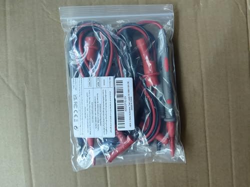 AEDIKO 2 Sets Multimeter Test Leads Kit Banana Plug with Push On Alligator Clips Precision Sharp Probes 1000V 20A Digital Electrical Test Probes