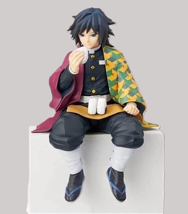 Image of Awestuffs Action Figure Limited Edition for Car Dashboard, Decoration, Cake, Office Desk & Study Table Giyu Sitting D Slayer