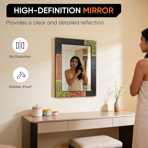 Image of AAKRITI ART CREATIONS Handcrafted Decorative Wall Mirror