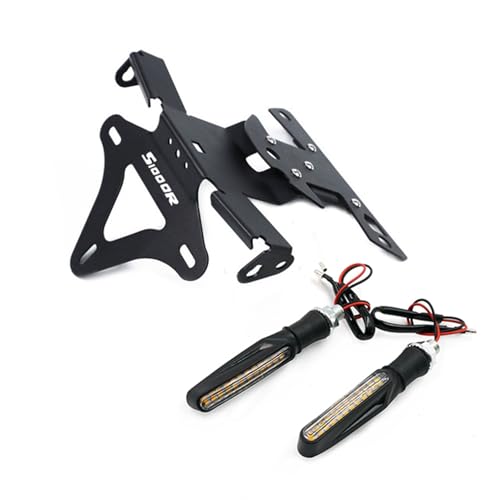 Plaque d'immatriculation moto support aluminium arrière clignotant BMW S1000RR S1000R 2012 2015