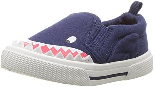 carter's Boys' Damon Casual Slip-on Sneaker, Indigo, 6 M US Toddler