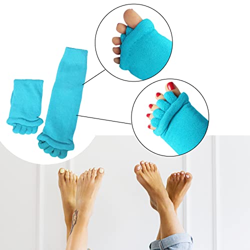 Klmnop Women Yoga Sports GYM Five Toe Separator Socks - Foot Alignment Socks (3 Pairs)4