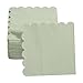 100 Pack Cocktail Napkin 2-Ply Scalloped Edged Dessert Napkins Folded 5 x 5 Inches Disposable Napkins for Dinner Wedding Birthday Party Bridal Anniversary Reception Event (Sage Green)