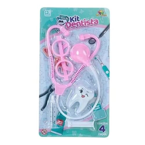 Kit Dentista - Rosa - 4 Peças - Art Brink
