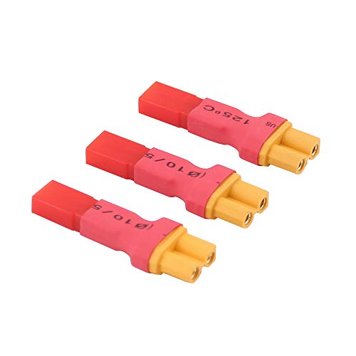 Adaptateur XT30 femelle vers connecteur JST pour batterie de drone et modèle RC (Lot de 3 C94-3)