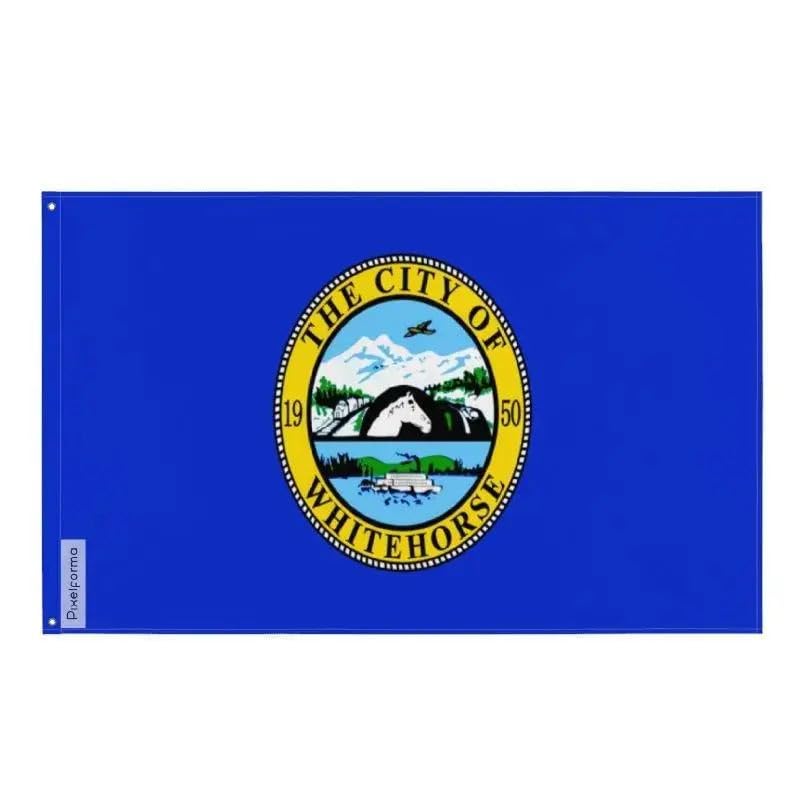 Drapeau Whitehorse pour extérieur et décoration de maison