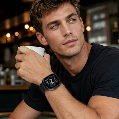 Image of Tactical Nylon Bands for Apple Watch Band Series 11-1 /SE Men | Rugged Breathable Fabric, Nato Adjustable Sport Strap with Reinforced Connector for iWatch 42mm 41mm 40mm 38mm, M