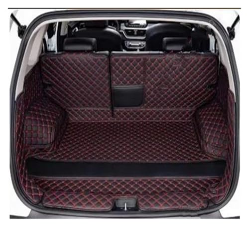 Tapis de coffre pour Nissan Kicks 2017-2023 bicolore noir et rouge