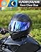 Logto Replacement Motorcycle Helmet Visor Compatible with K1 K3SV K5 K5-S Helmet Accessories (Revo Clear Blue)