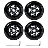VORTRACK 4-Pack Inline Hockey Skate Wheels - 85A Durable PU Wheels with ABEC-9...