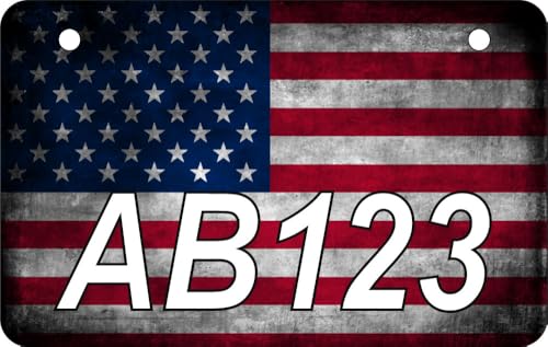 Personalized US Flag Minnesota ATV/UTV License Plate **Minnesota Department of Natural Resources Compliant* (Without Frame)