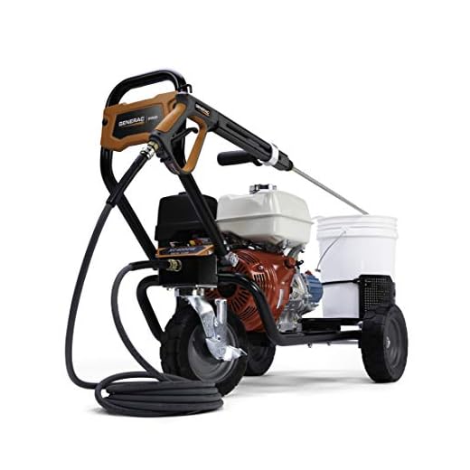 Generac G0088720 4000PSI 3.5GPM Power 50-State/CSA-Honda Engine Commercial Pressure Washer, Orange, Black