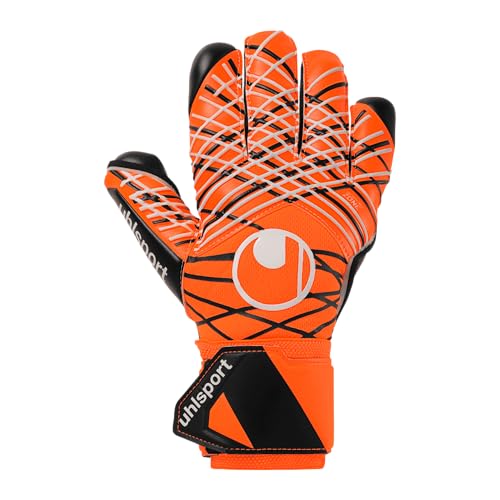uhlsport | Resistance | Super Resist+ HN | Goalkeeper Gloves | Fluo Orange/White/Black (6)