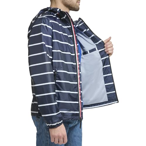 Image of Tommy Hilfiger Men's Simple Hooded Rain Jacket