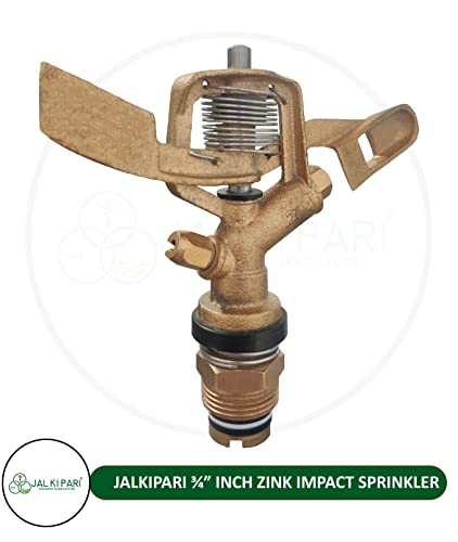 Image of Dvi Automatic Rotating Sprinkler NOZAL 3 /4INCH Zink Metal, Brass NUT Tube Combo Pack of 5PC Used for Irrigation in Agriculture