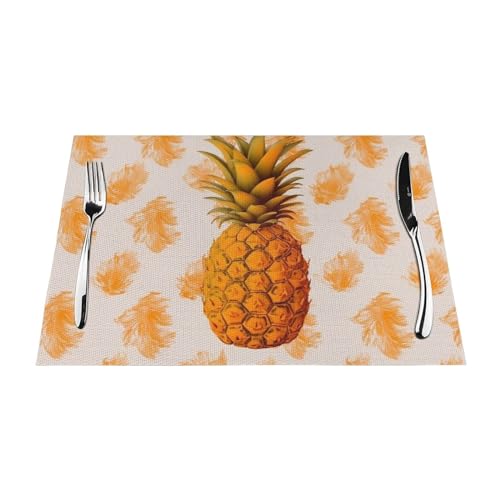 Napperon PVC orange vif lavable : protégez votre table des rayures et chocs