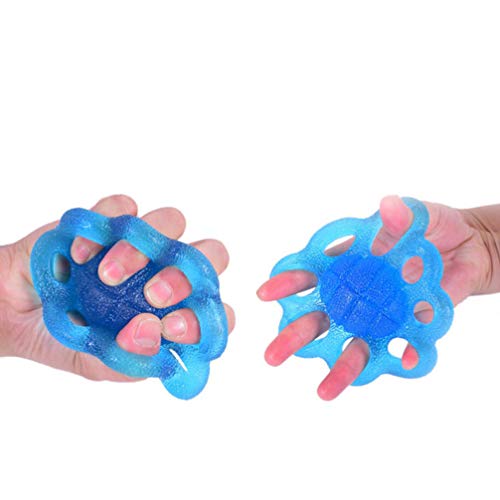 VOSAREA 1 peça fortalecedor de mãos com 8 furos, exercitador multifuncional elástico de aderência pa