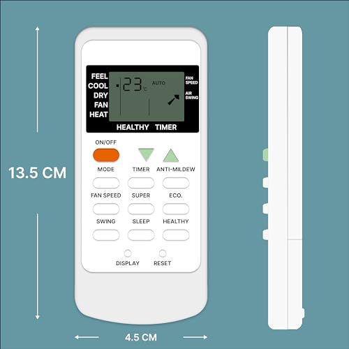 Image of ZIEVA Compatible with IFB AC Remote Control for 1.5, 1, 2 Ton Original - Air Conditioner Infrared Remote Controller with Backlight - Please Match The Original Remote (AC 135)